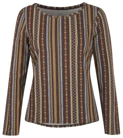 Hot KERRITS EQL by ® Ladies’ Organic Cotton Long Sleeve Print Top