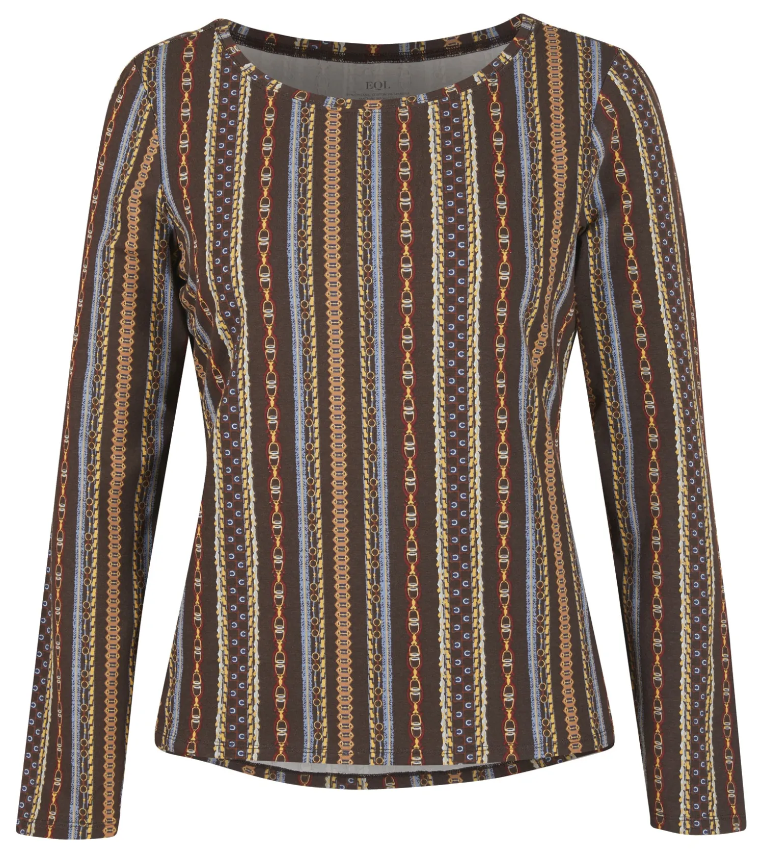 Hot KERRITS EQL by ® Ladies’ Organic Cotton Long Sleeve Print Top
