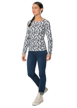 Hot KERRITS EQL by ® Ladies’ Organic Cotton Long Sleeve Print Top