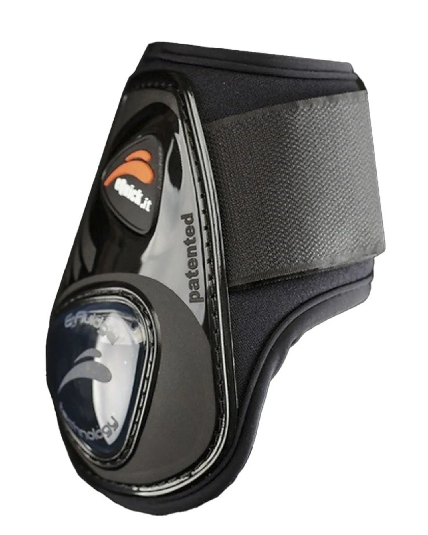 Sale JPC EQUESTRIAN eQuick eShock Legend Rear Boots with Hook-and-Loop Fasteners Black