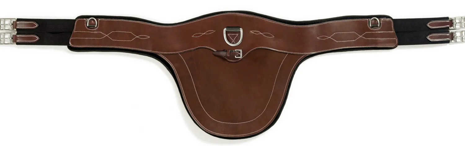 Clearance EQUIFIT ® Anatomical BellyGuard Girth with T-Foam™ Liner Brown