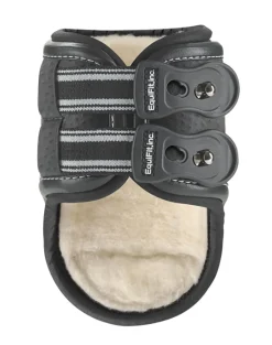 Outlet EQUIFIT ® D-Teq™ Hind Boots with SheepsWool™ ImpacTeq® Liner Black Ostrich