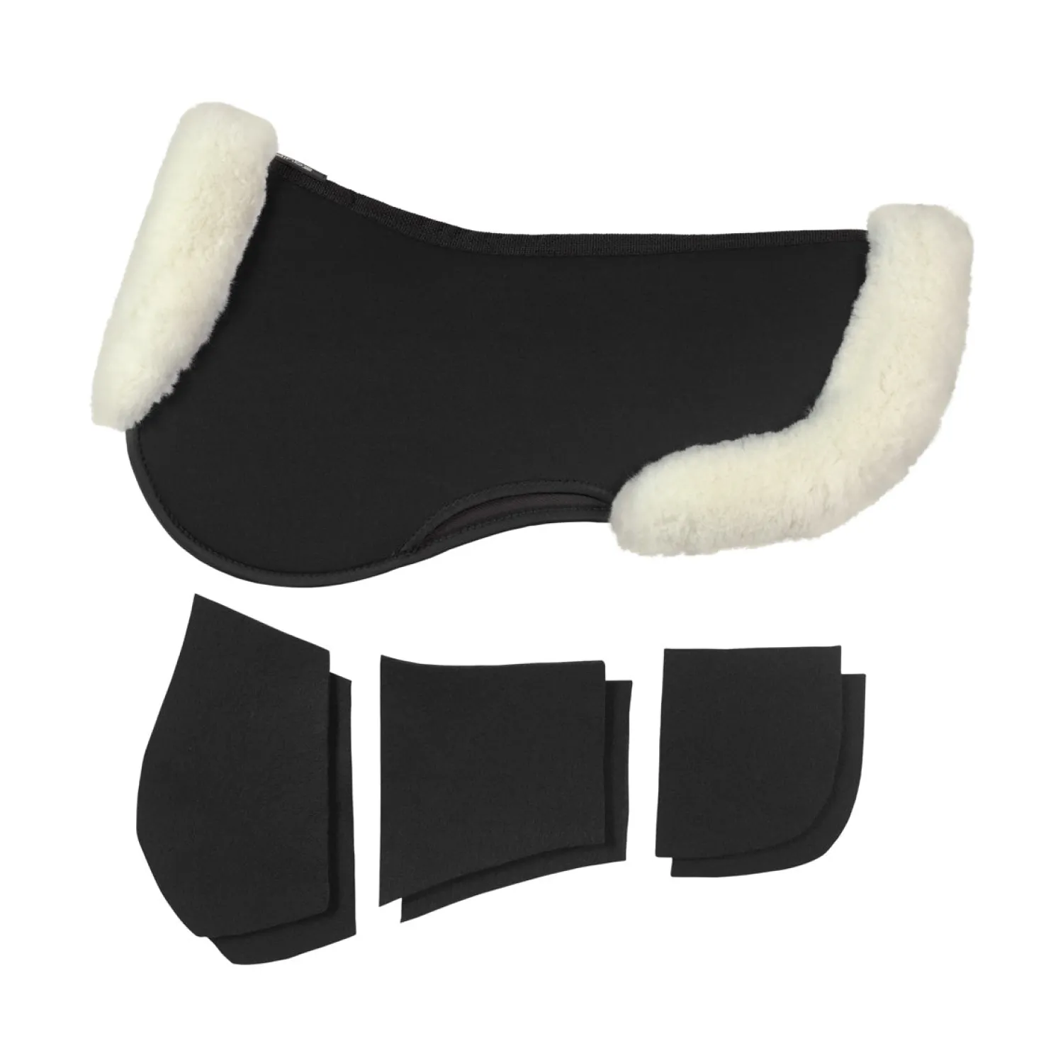 Hot EQUIFIT ® UltraWool™ Thin ImpacTeq® Half Pad with Shims