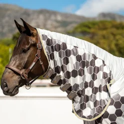 Sale WORLD EQUSTRN BRNDS Equilibrium Field Relief Fly Sheet White/Black/Grey