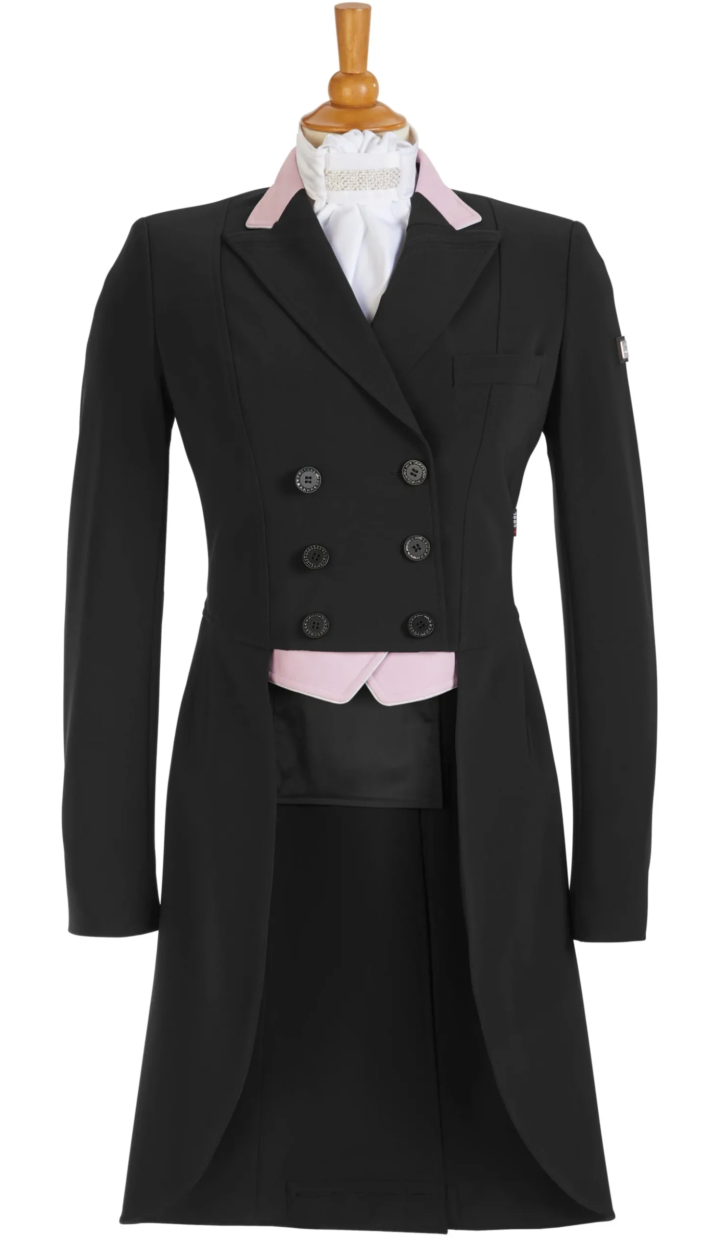 New EQUILINE AMERICA Equiline Ladies’ Cadence Shadbelly Black/Pink/Silver Glitter