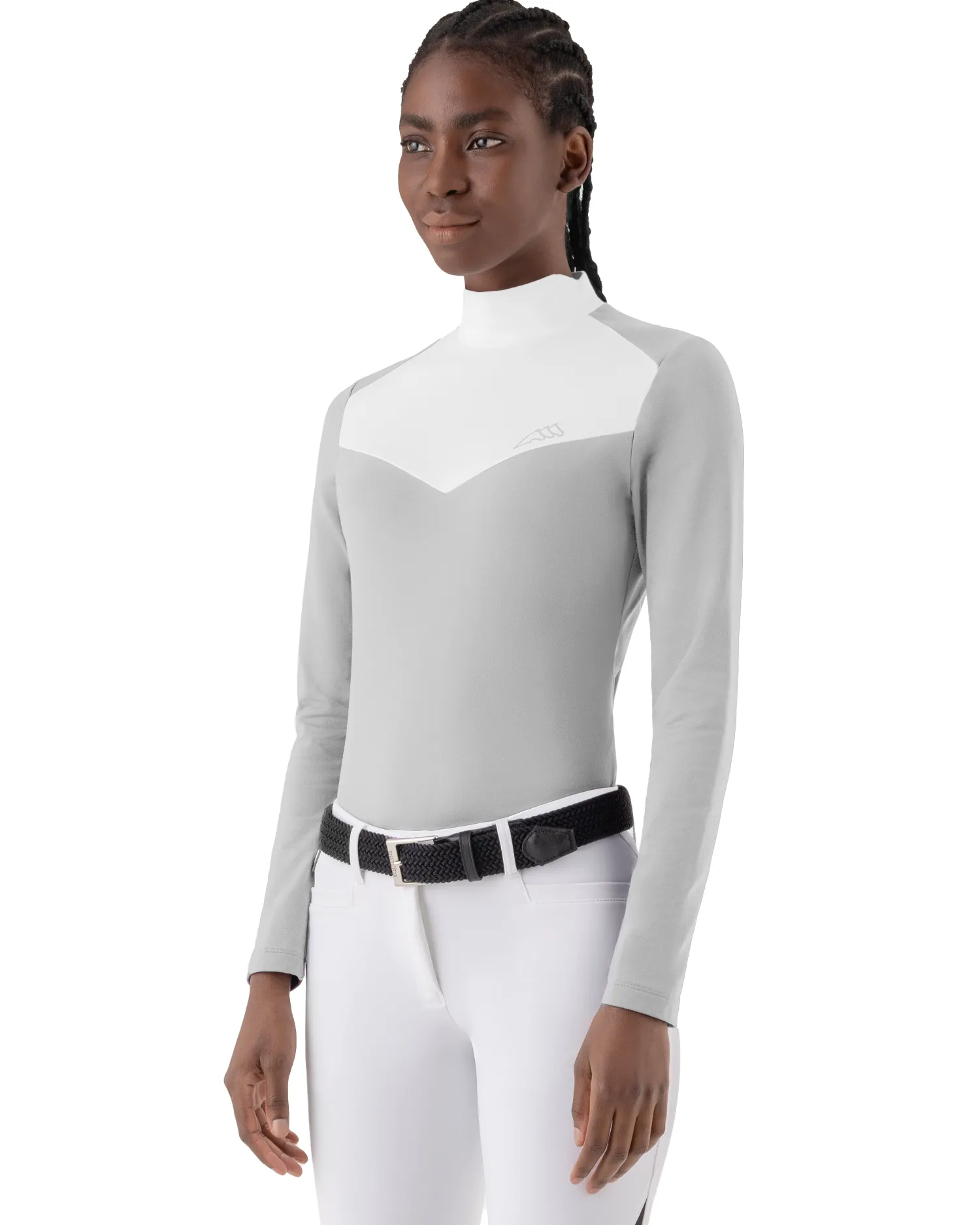 Best EQUILINE AMERICA Equiline Ladies’ Caspe Show Shirt Sleet