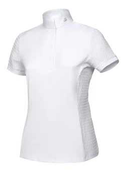 Best EQUILINE AMERICA Equiline Ladies’ Catic Short Sleeve Show Shirt White