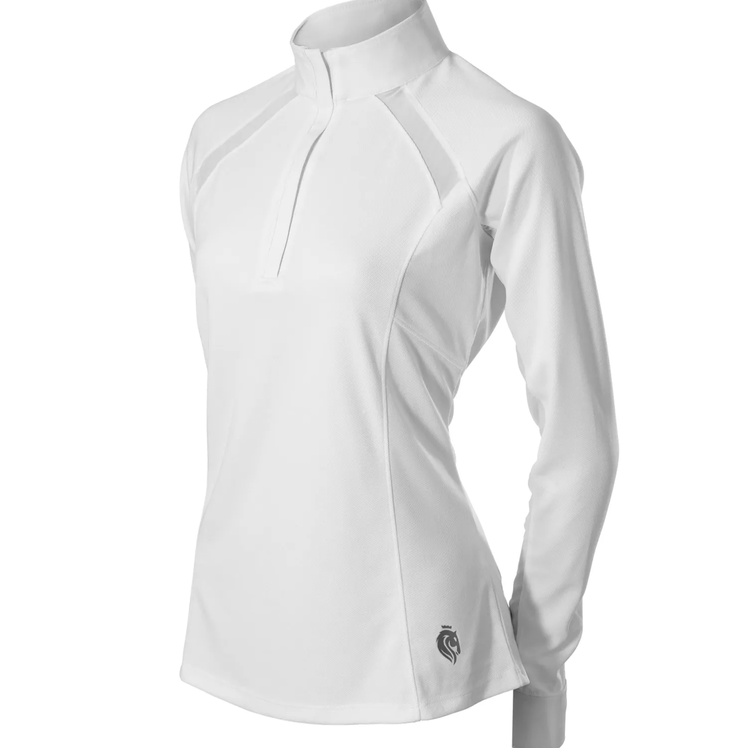 Clearance EQUINAVIA Ingrid Ladies’ Long Sleeve Show Shirt White