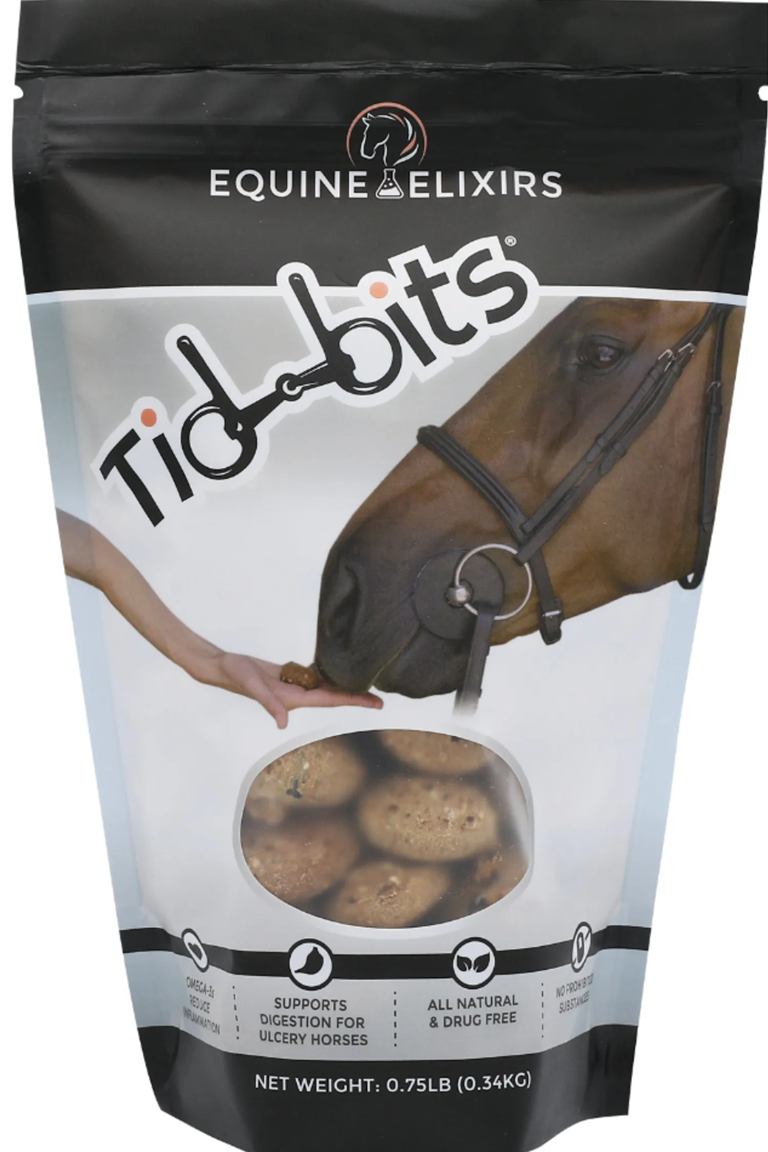 New EQUINE ELIXIRS INC Equine Elixirs Tidbits® Cookies Supporting Digestion