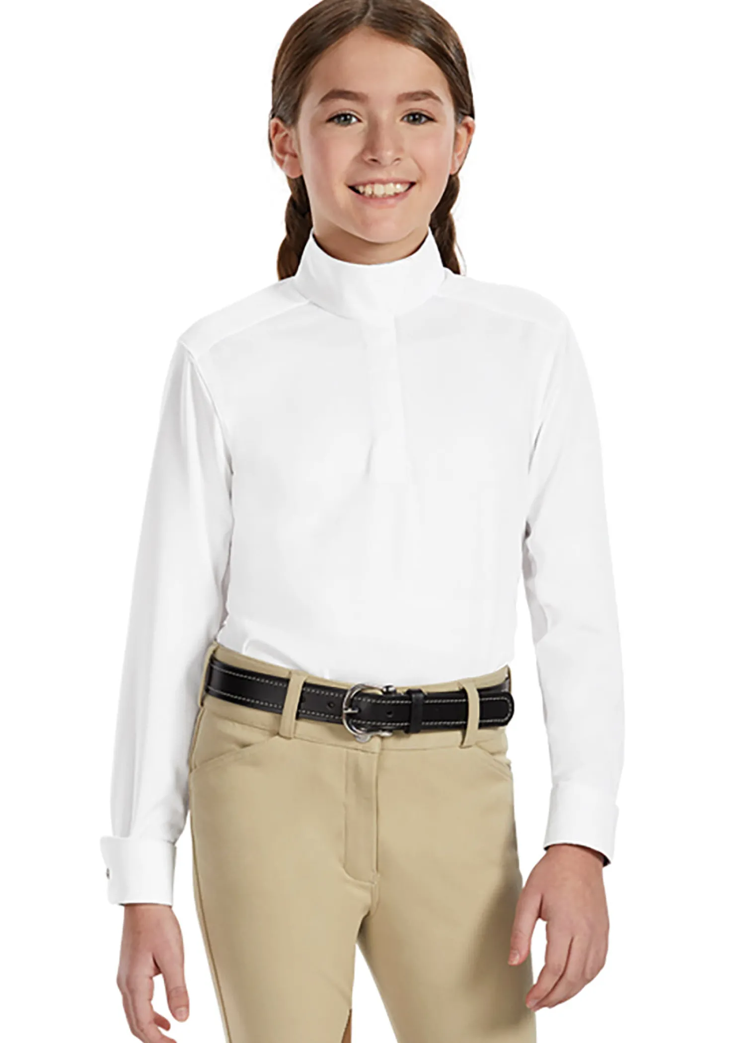 Best ESSEX CLASSICS Girls’ Talent Yarn® Long Sleeve Show Shirt