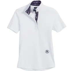Online ESSEX CLASSICS Ladies’ Talent Yarn® Short Sleeve Show Shirt White/Papillon Purple