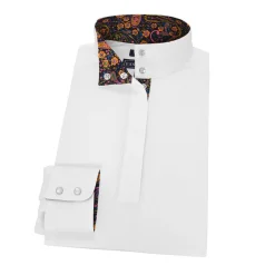 Online ESSEX CLASSICS Ladies’ Talent Yarn® Straight Collar Long Sleeve Show Shirt