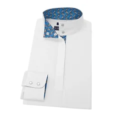 Online ESSEX CLASSICS Ladies’ Talent Yarn® Straight Collar Long Sleeve Show Shirt