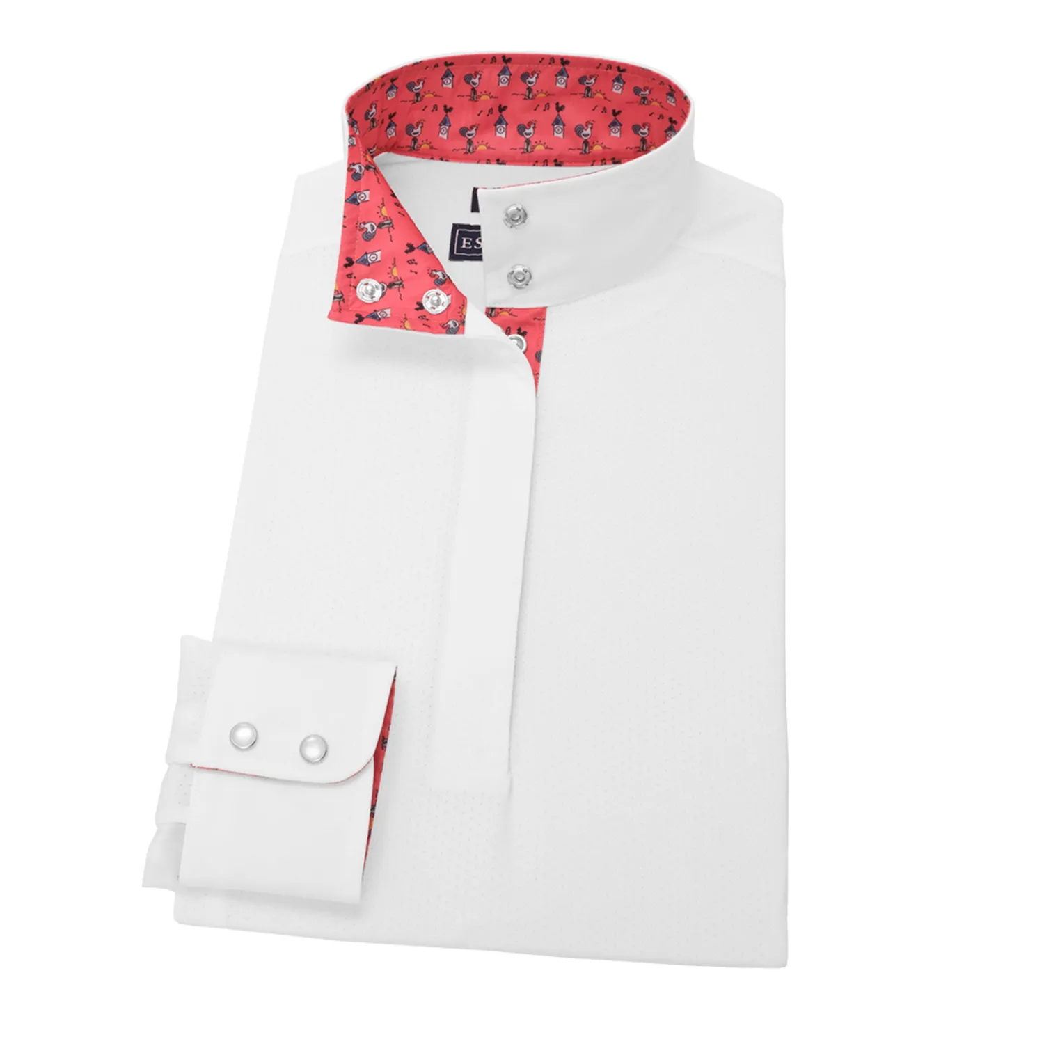 Online ESSEX CLASSICS Ladies’ Talent Yarn® Straight Collar Long Sleeve Show Shirt