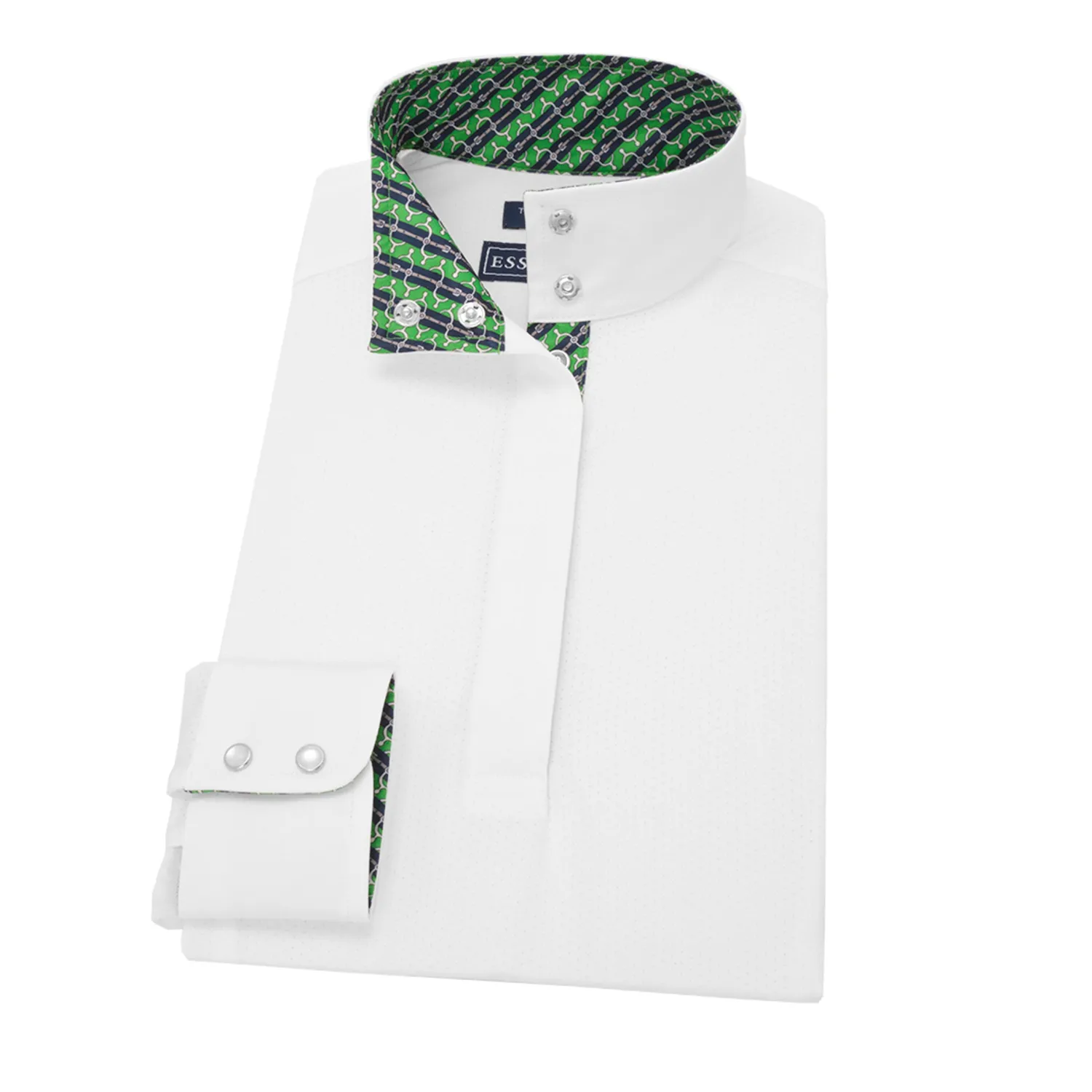 Online ESSEX CLASSICS Ladies’ Talent Yarn® Straight Collar Long Sleeve Show Shirt