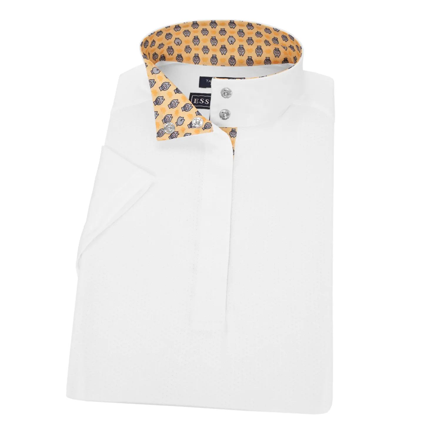 Online ESSEX CLASSICS Ladies’ Talent Yarn® Straight Collar Short Sleeve Show Shirt