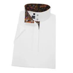 Online ESSEX CLASSICS Ladies’ Talent Yarn® Straight Collar Short Sleeve Show Shirt