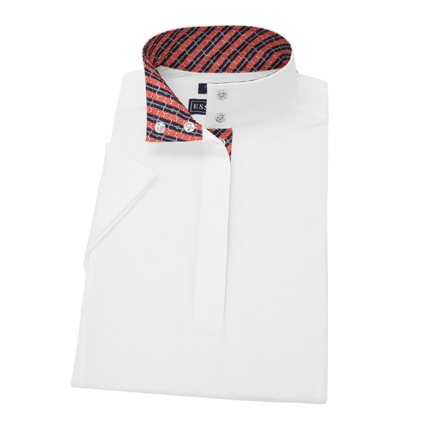 Online ESSEX CLASSICS Ladies’ Talent Yarn® Straight Collar Short Sleeve Show Shirt