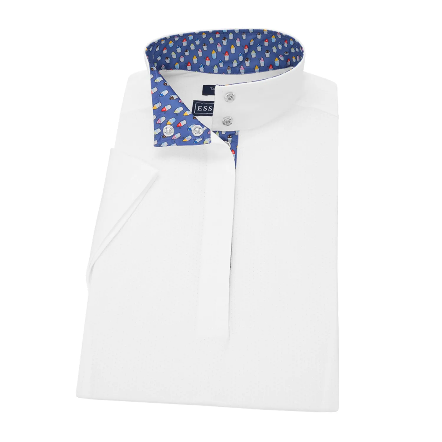 Online ESSEX CLASSICS Ladies’ Talent Yarn® Straight Collar Short Sleeve Show Shirt