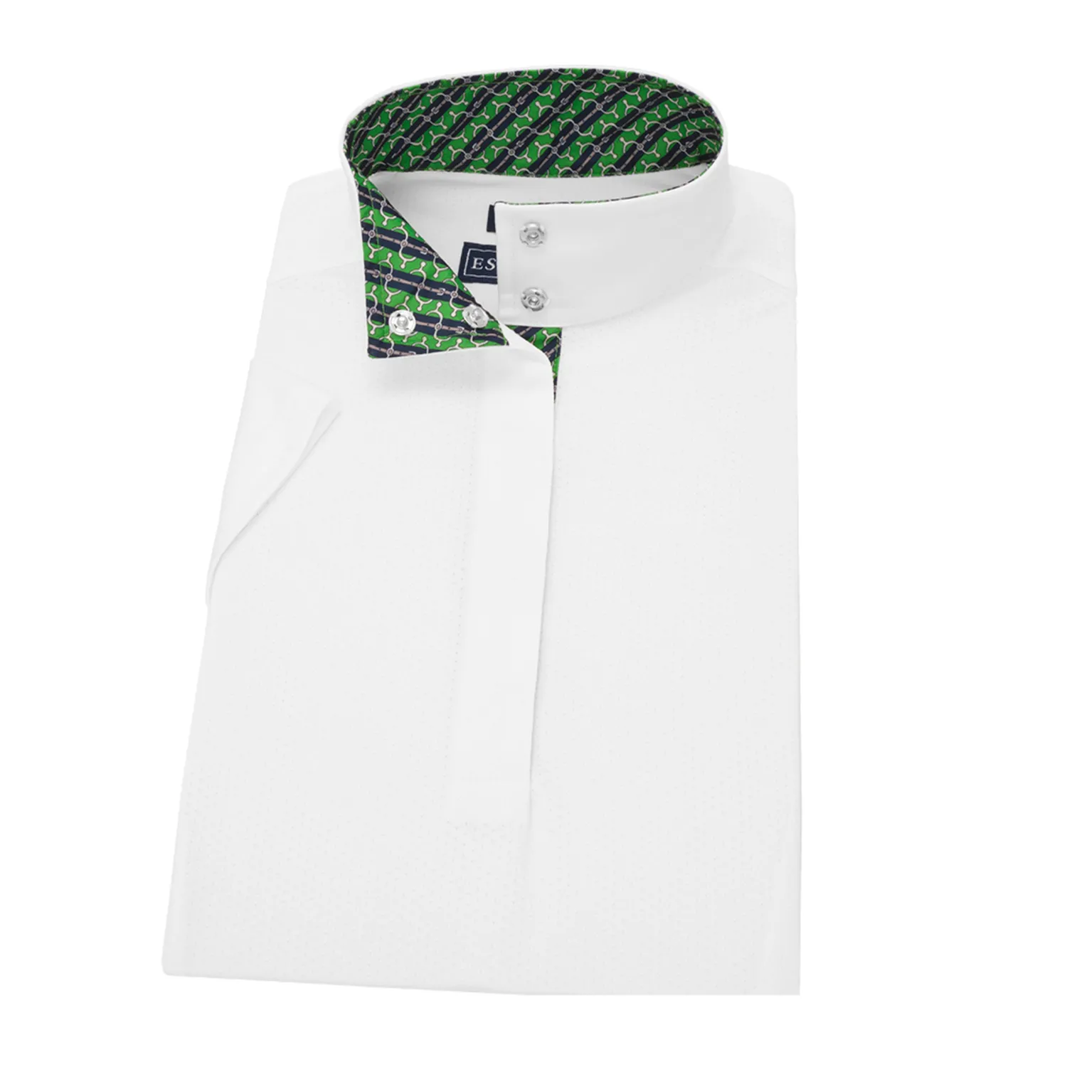 Online ESSEX CLASSICS Ladies’ Talent Yarn® Straight Collar Short Sleeve Show Shirt