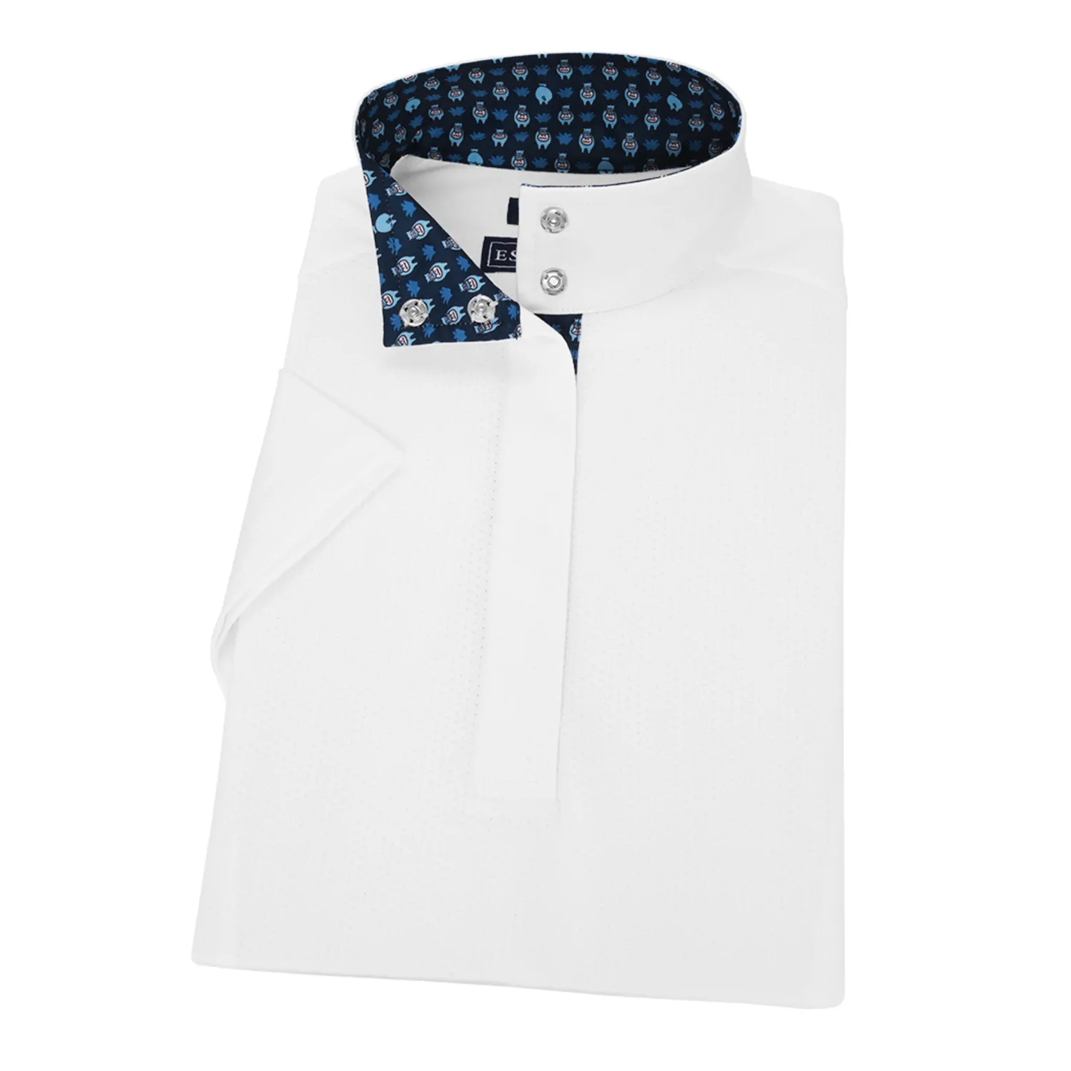 Online ESSEX CLASSICS Ladies’ Talent Yarn® Straight Collar Short Sleeve Show Shirt