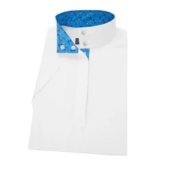 Online ESSEX CLASSICS Ladies’ Talent Yarn® Straight Collar Short Sleeve Show Shirt