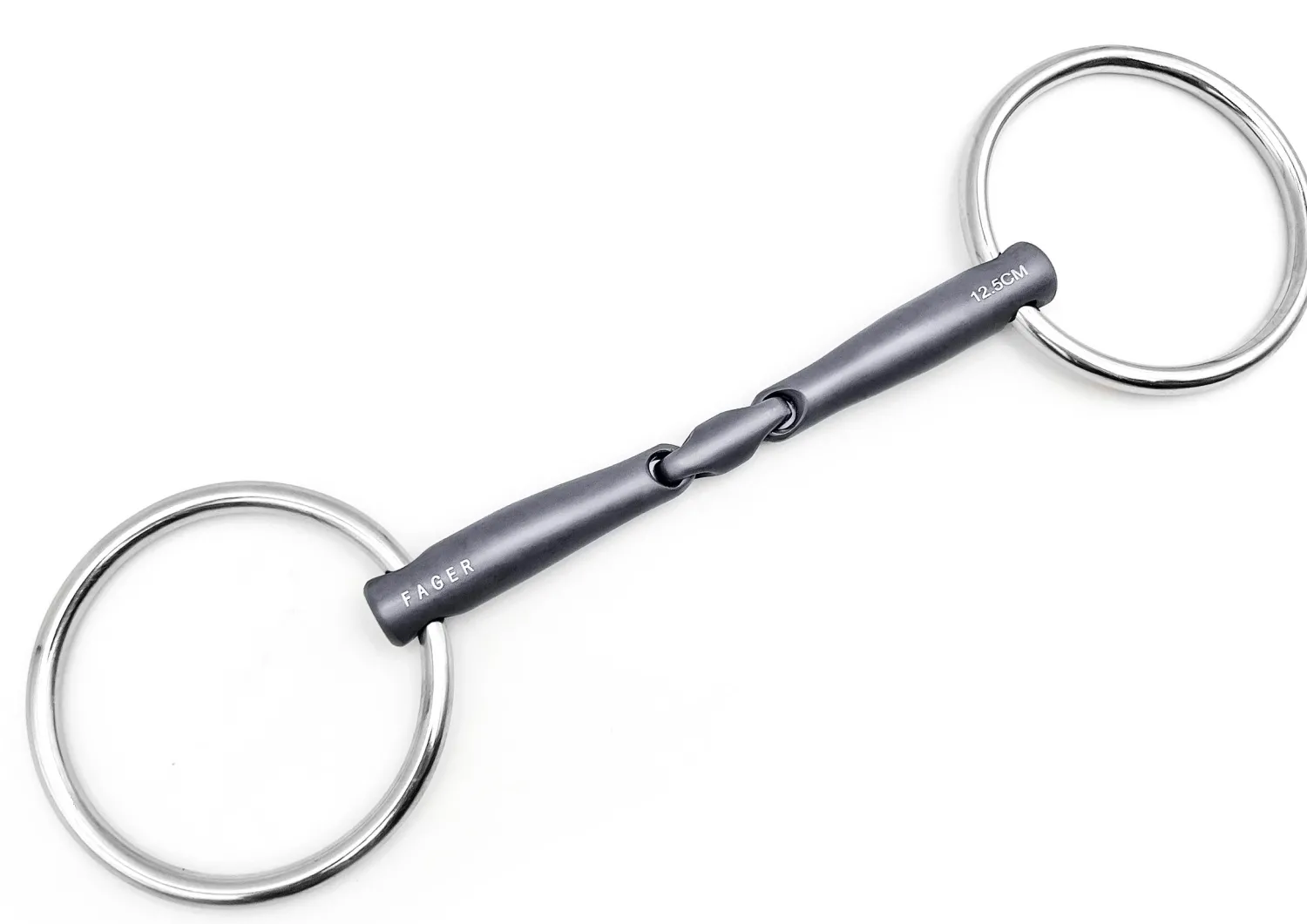 Hot ELITE EQUESTRIAN SUP Fager Emil Titanium Loose Ring Bit, 16mm Mouth