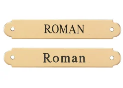 Best DOVER DROPSHIP Fancy Halter Nameplate - 1 or 2 lines