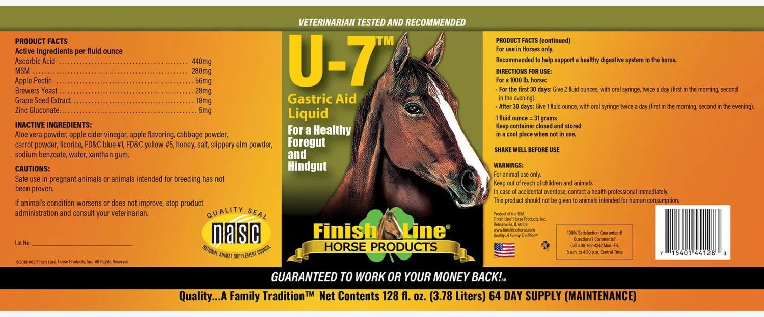 Sale ANIMAL HEALTH INT Finish Line® U-7 Gastric Aid™ Liquid