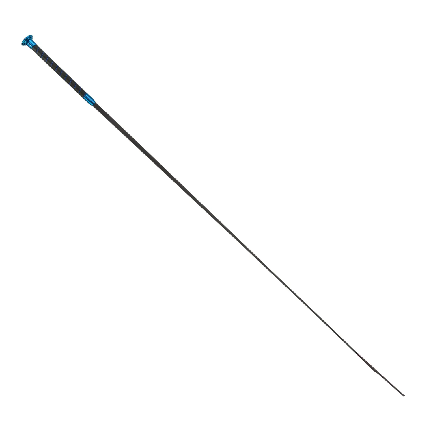 New FLECK GMBH CO Fleck® Silk Touch Crystal Blue Dressage Whip Black/Blue