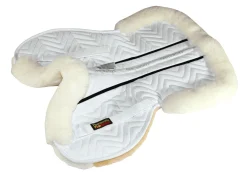 New FLEECEWORKS ™ FXK Technology Classic Sheepskin Half Pad with Rolled Edges