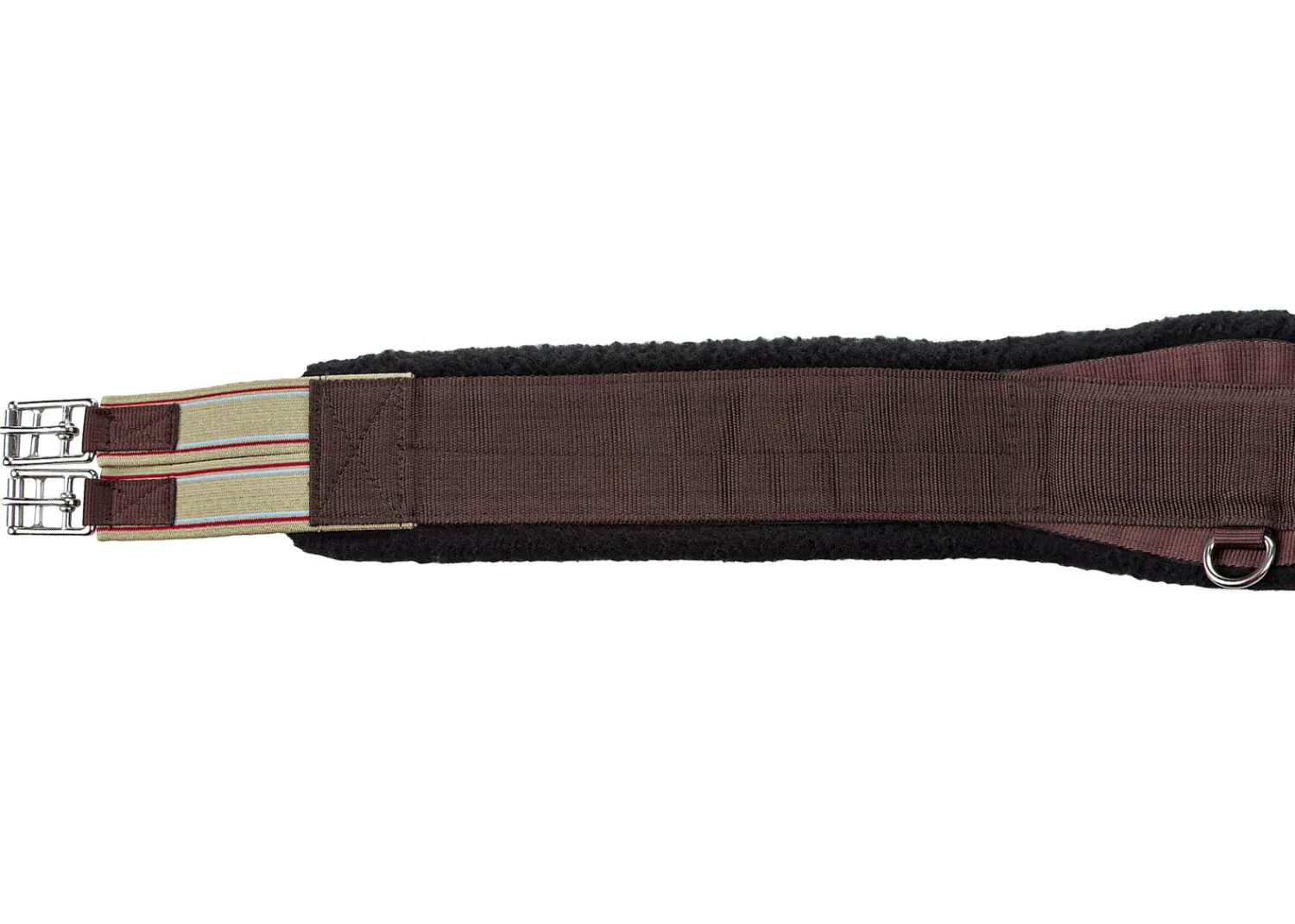 Best INT RIDING HELMET Flex Rider® Comfort Flo™ All-Purpose Nonslip Neoprene Girth with Black Fleece Edge Chocolate