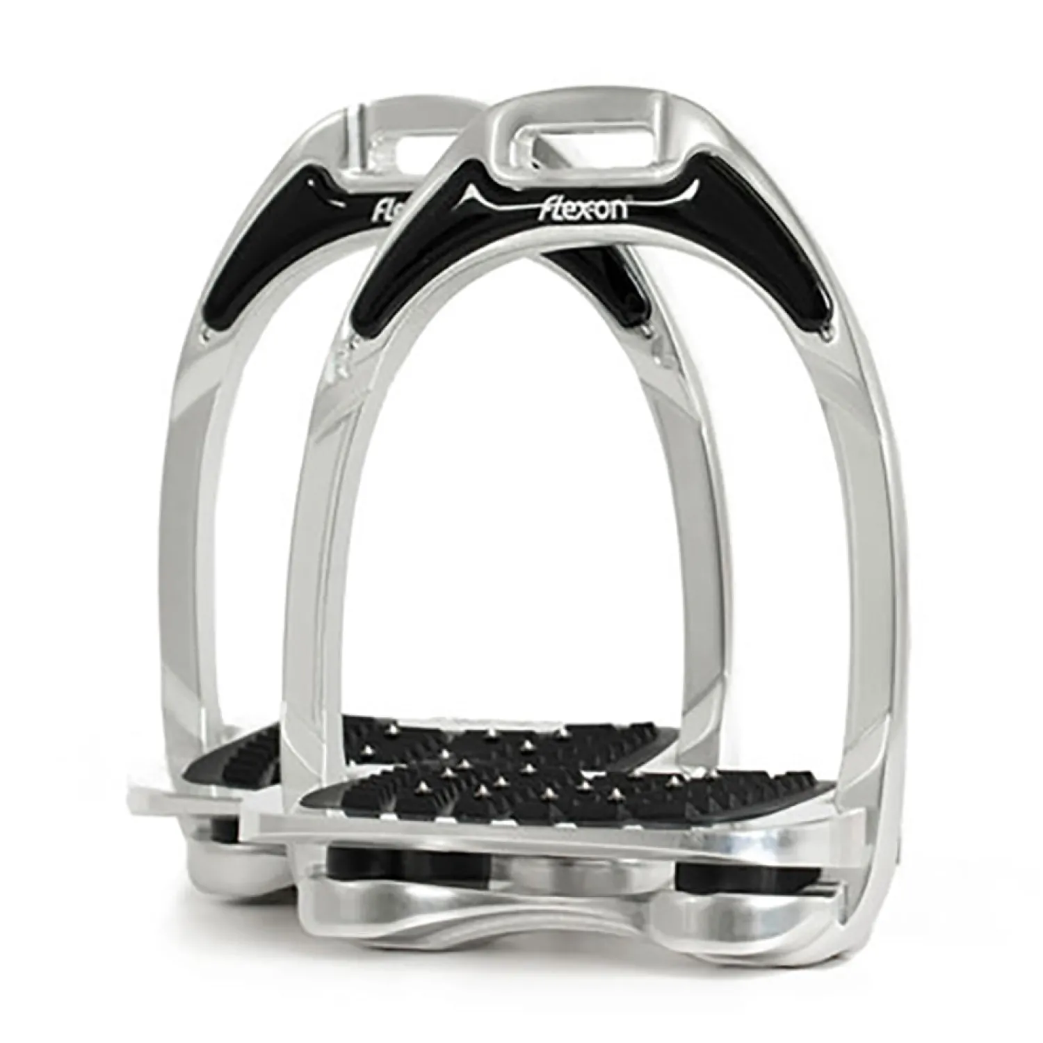 Clearance FLEX-ON EQUESTRIAN Flex-On® Aluminum Inclined Ultra Grip Stirrups
