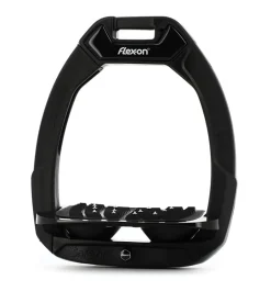 Hot FLEX-ON EQUESTRIAN Flex-On® Safe-On Inclined Ultra Grip Stirrups Black