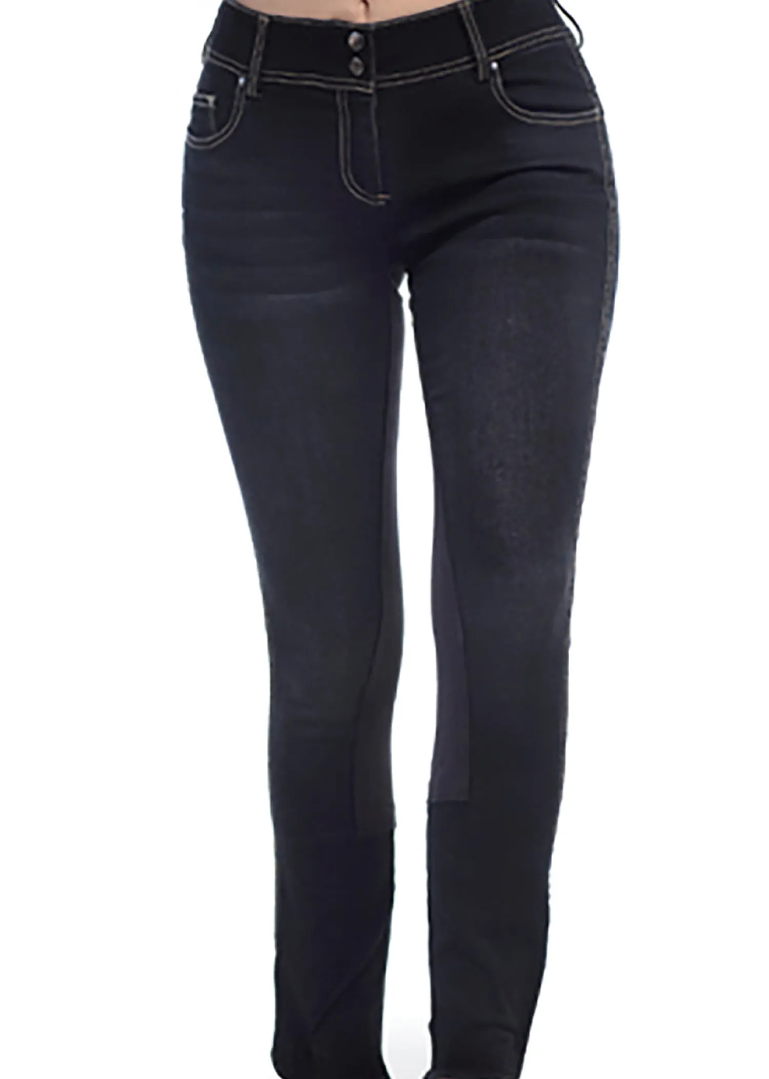 GOODE RIDER ™ Ladies’ Equestrian Jean Full-Seat Breech Black Denim