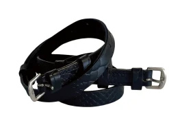 New HALTER EGO ® Doc Marten Leather Spur Straps Black Leather Croc