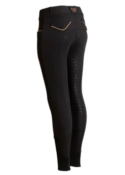 Outlet HALTER EGO Evolution Ladies’ Mid-Waist Full-Seat Breech Black/Gold