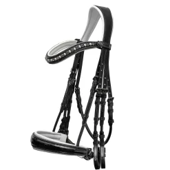 Outlet HALTER EGO ® The Harlow Double Bridle Black Patent