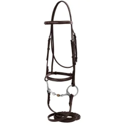 Clearance JPC EQUESTRIAN HDR Advantage Fancy Raised Snaffle Bridle with Laced Reins