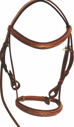 JPC EQUESTRIAN Henri de Rivel Fancy Raised Padded Bridle with Laced Reins