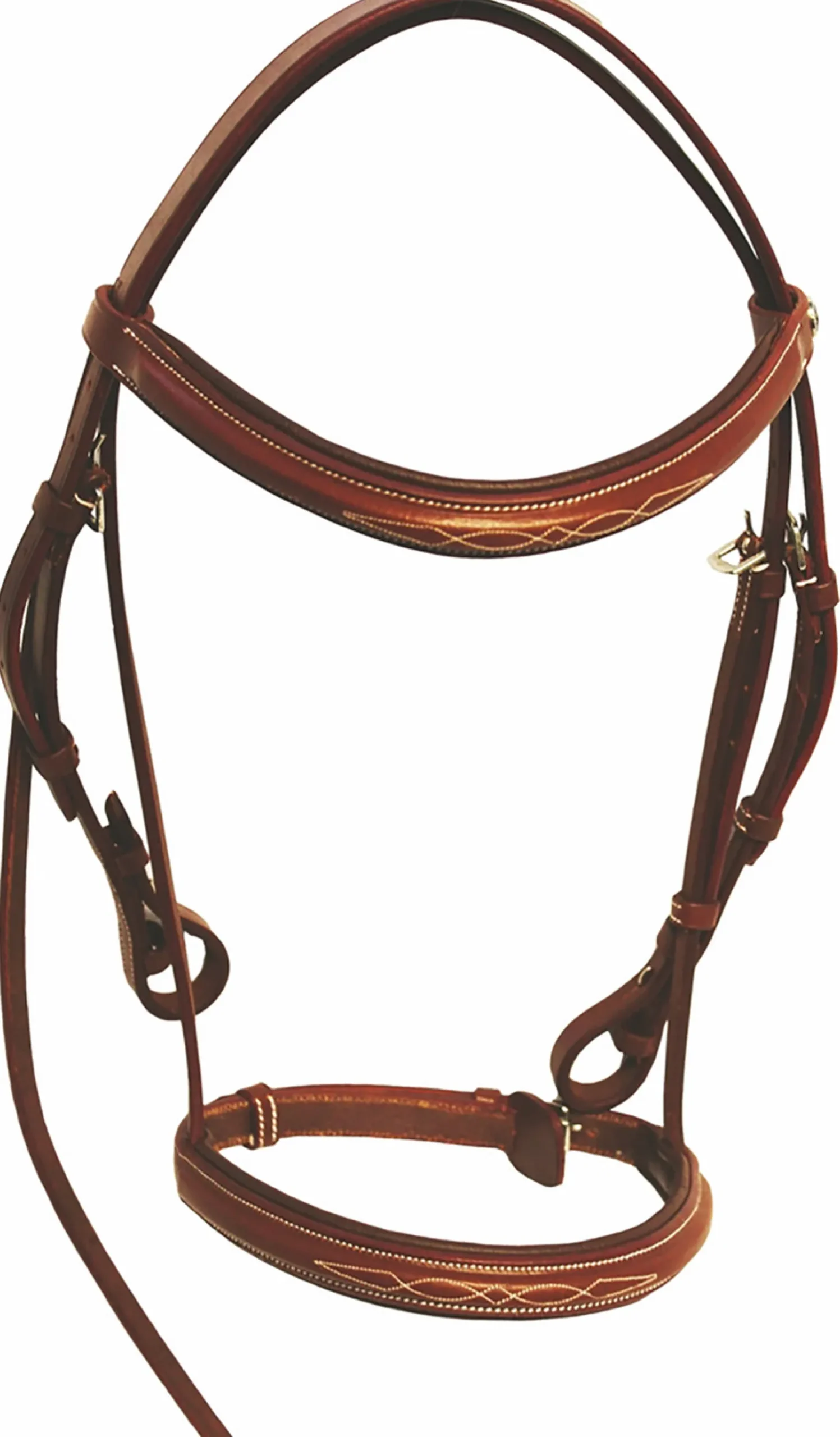 JPC EQUESTRIAN Henri de Rivel Fancy Raised Padded Bridle with Laced Reins
