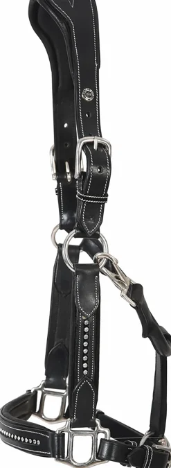 Sale JPC EQUESTRIAN Henri de Rivel Padded Leather Crystal Halter