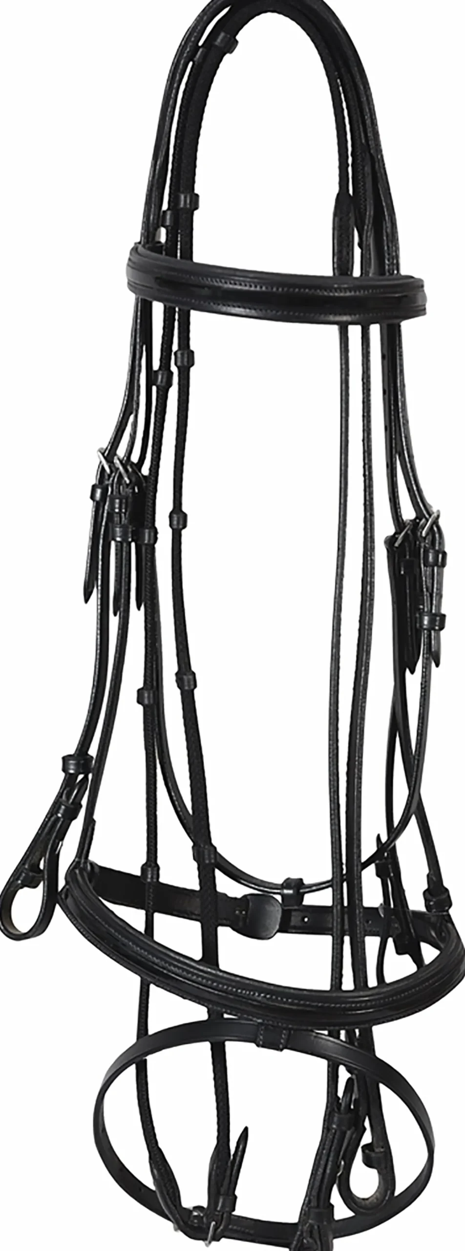 Online JPC EQUESTRIAN Henri de Rivel Piaffe Mono Crown Bridle with Flash Noseband & Patent Leather