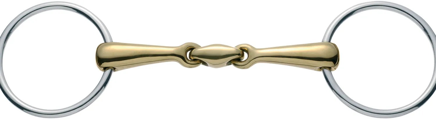 New GEM-HERM SPRENGER Herm Sprenger® Copper Plus Double-Jointed Loose Ring Snaffle Bit (16mm)
