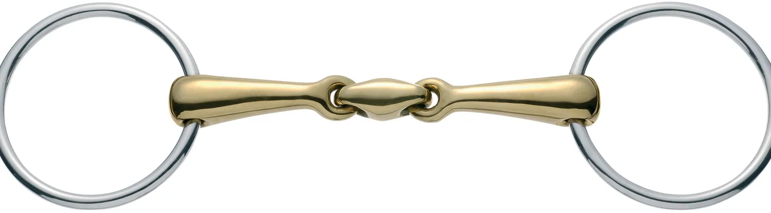GEM-HERM SPRENGER Herm Sprenger® Copper Plus Double-Jointed Loose Ring Snaffle Bit (18mm)