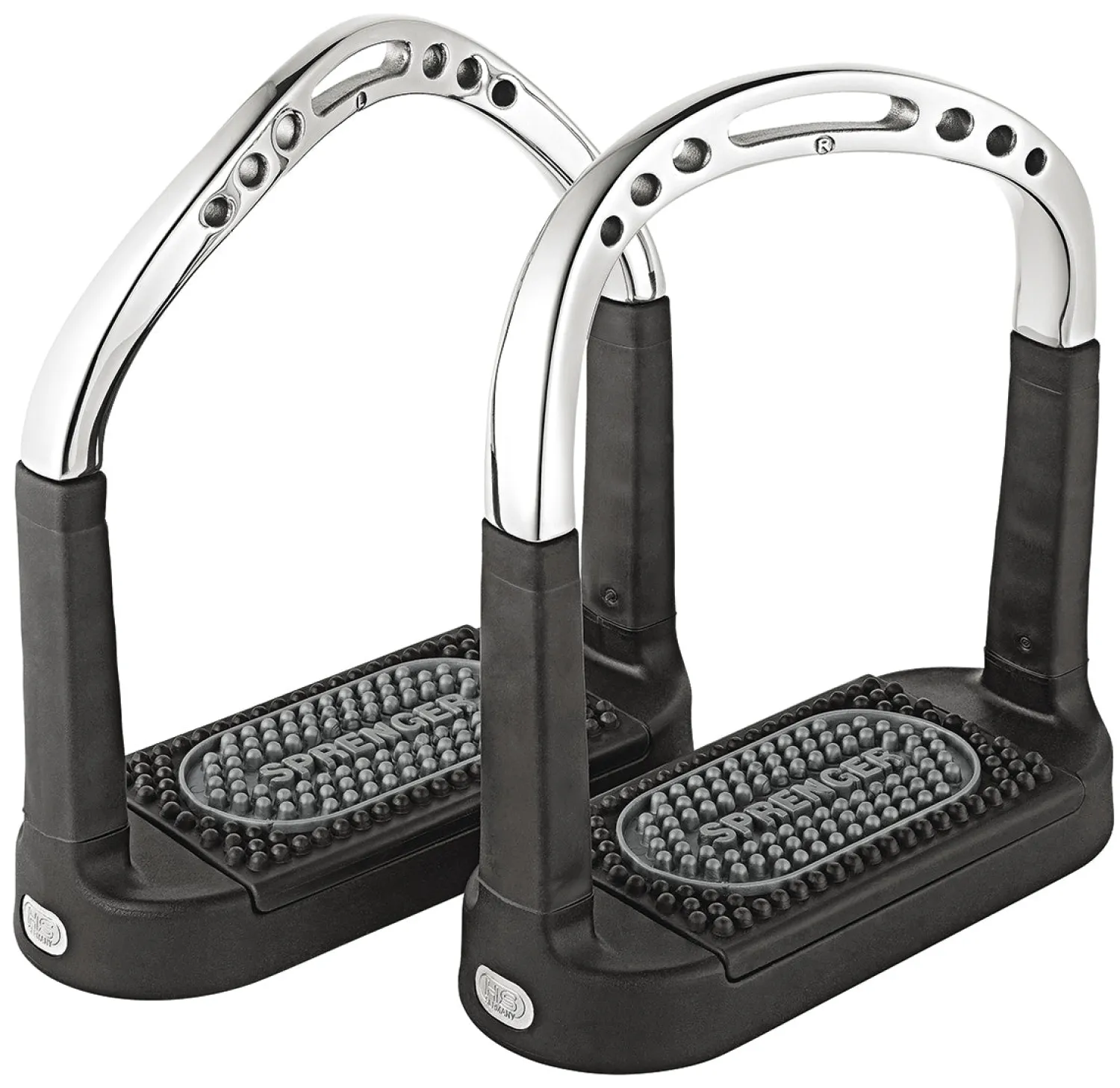 Discount GEM-HERM SPRENGER Herm Sprenger® Flexcite Stirrups Silver/Black