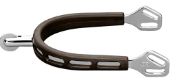 Discount GEM-HERM SPRENGER Herm Sprenger® Ultra Fit Brown Grip Small Round Rowel Spurs