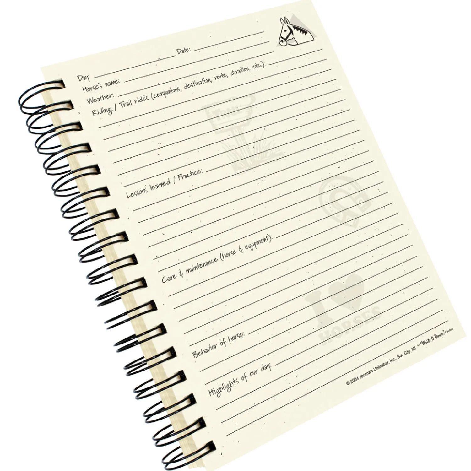 Online JOURNALS UNLIMITED Horses – A Rider’s Journal Brown
