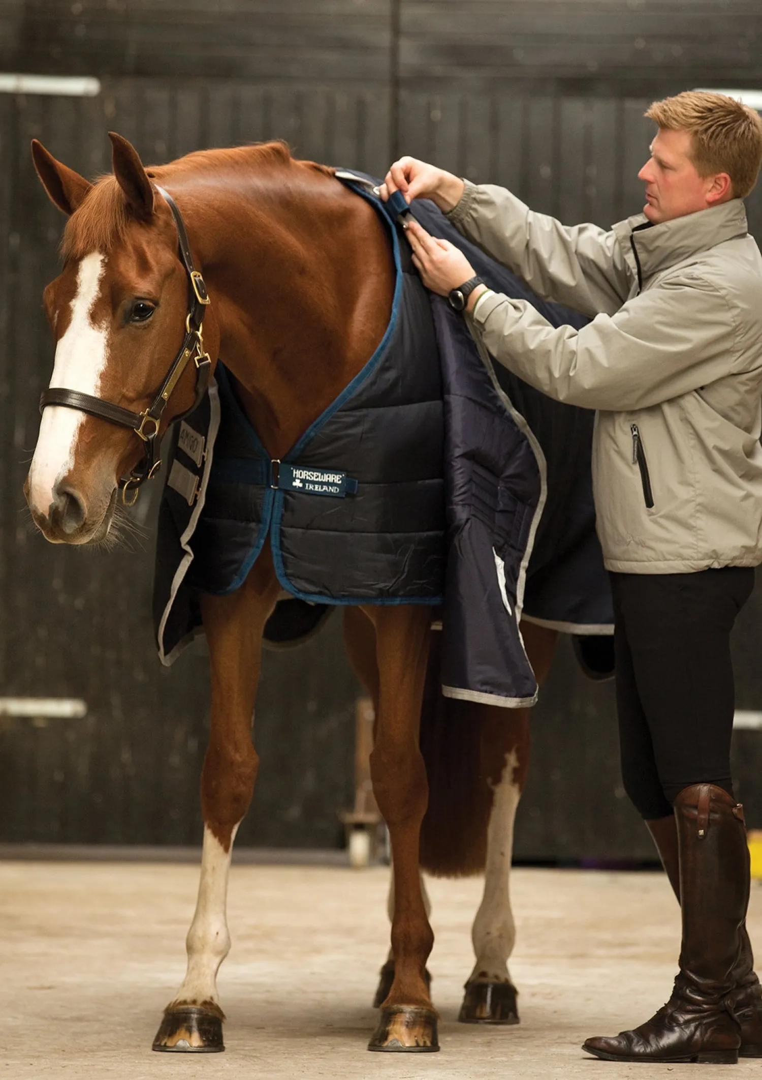 HORSEWARE ® Ireland 300 Gram Blanket Liner Navy/Navy