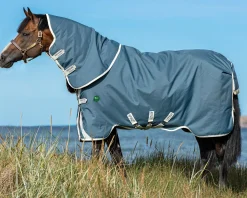 New HORSEWARE ® Ireland Amigo® AmEco 12 Plus Turnout Sheet Teal/Grey